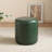 11.8In Small Round Faux Leather Upholstered Ottoman-117626316