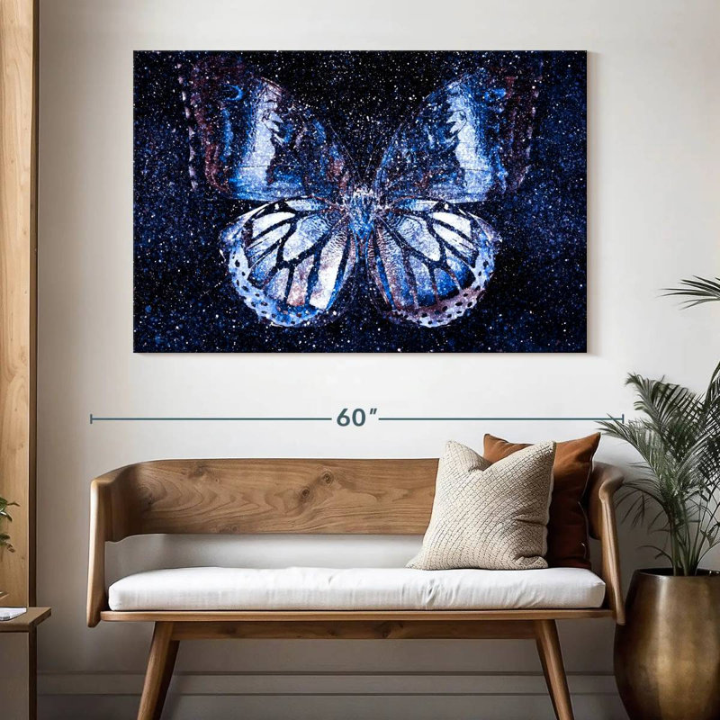 Cosmic Butterfly, 34" H x 51" W