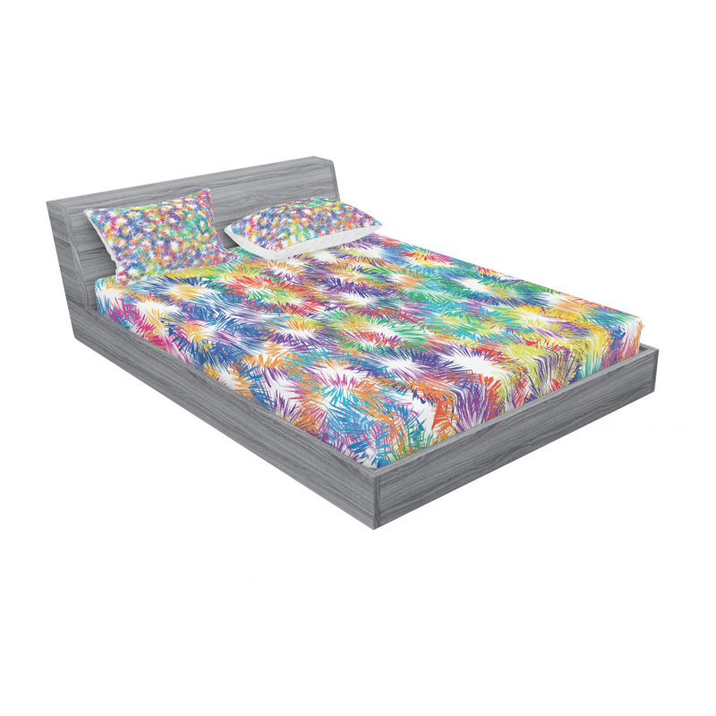 Microfiber Sheet Set, Queen Sheet Set with Fitted Sheet