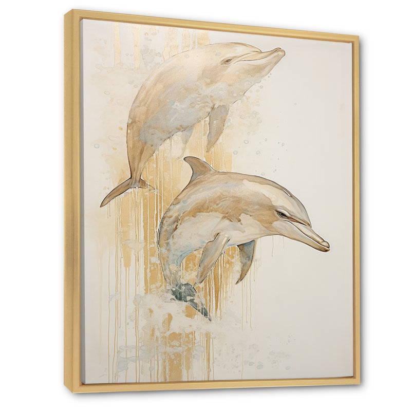 «Beige et or», impression sur toile, H 32 po x l 24 po x P 1 po, Cadre naturel flottant