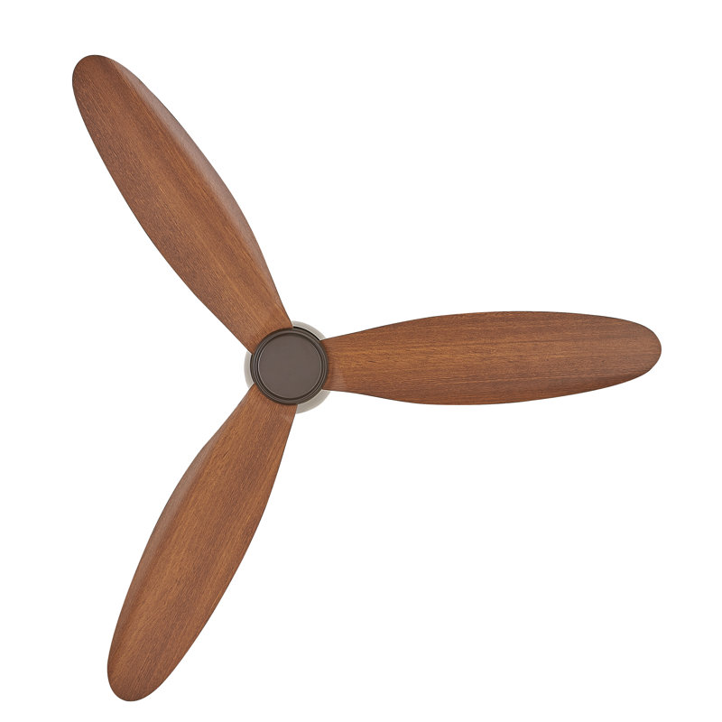 Hardy 3-Blade Flush Mount Ceiling Fan, Oil Rubbed Bronze