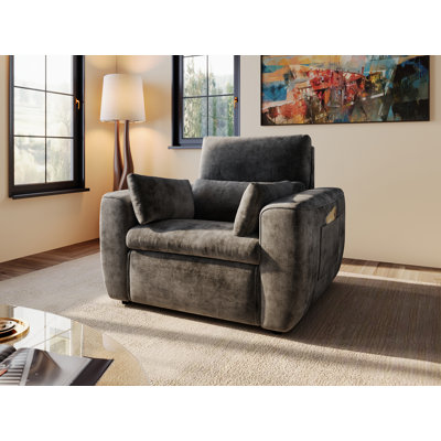 Fauteuil surdimensionné rembourré avec revêtement Itohan
