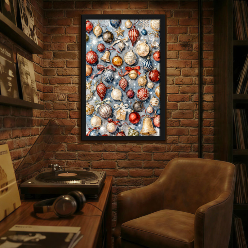 Motif de Noël ornements de Noël, H 36 po x l 24 po