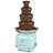 Nostalgia Classic Retro 4-Tier Chocolate Fondue Fountain, 2-Pound Capacity, Easy to Assemble Tiers,  Aqua