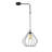Adjustable Height Metal Body Single Pendant