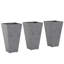 Set of 3 Tall Planters,Plastic Flower Pots-129187434