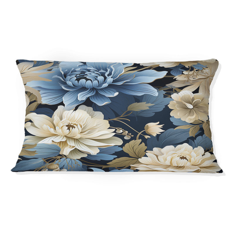 Motif floral bleu et blanc - imprimé floral