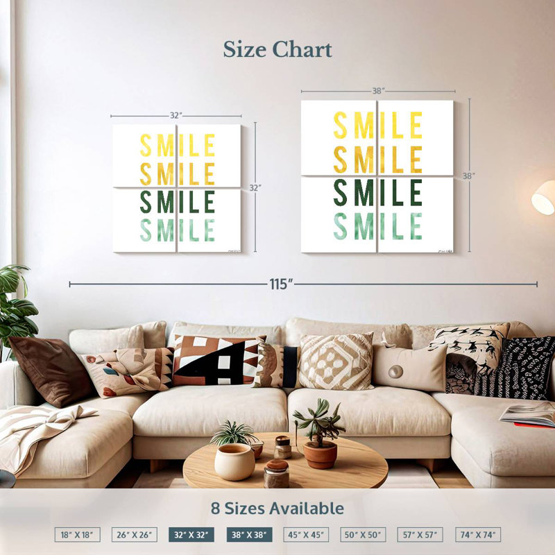 Tergel Smile Smile, H 32 po x l 32 po