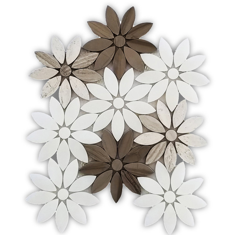 10" x 12" Marble Novelty Mosaic Wall & Floor Tile