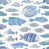 Aqua and White
