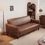 Causeuse-coussin standard en cuir véritable brun-2141909118