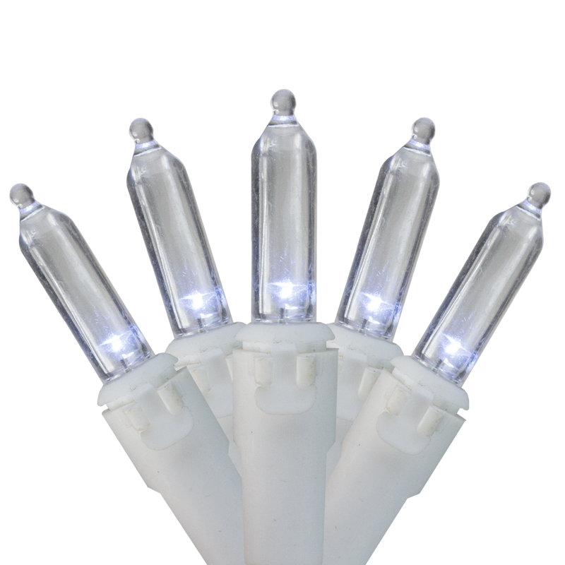 Guirlande de 100 lumières DEL, Blanc parfait / blanc, 35