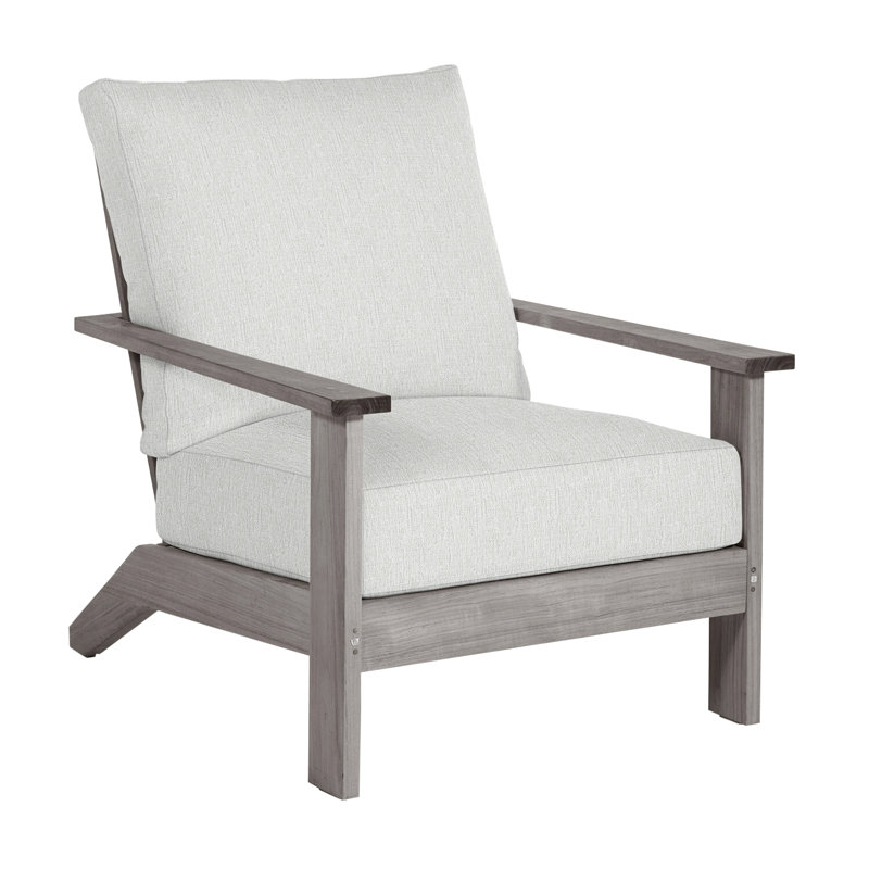 Ashland Teak Lounge - Huître, InsideOut® Rollo ‑ lin dentelle, Pas de soudure, Huître teck