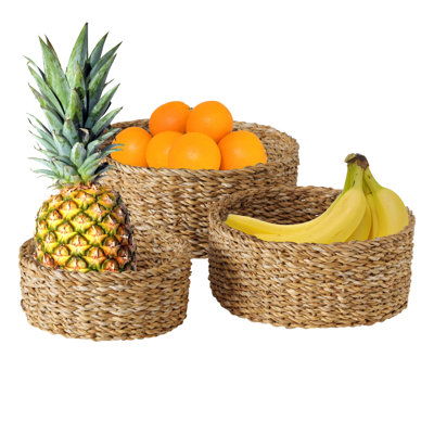 Avariella Wicker Decorative Bowl - Set of 3