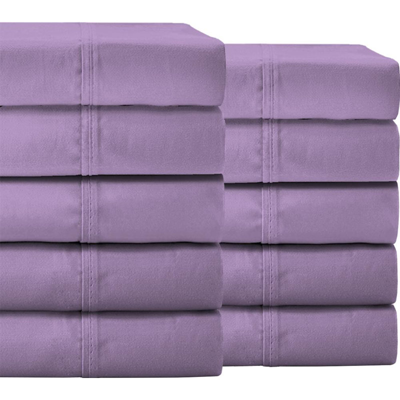 Ensemble de draps doubles , Lavande, Ensemble de draps pour lit double + 10 draps-houss