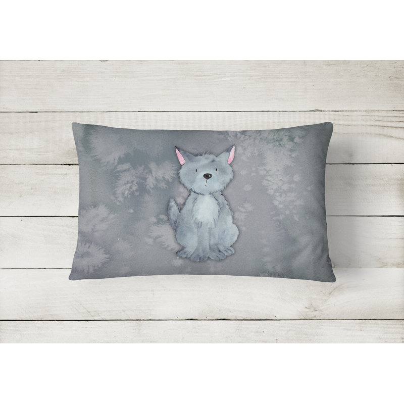  Coussin loup aquarelle loup