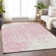 Premium Machine Washable Prisco Pink Rug