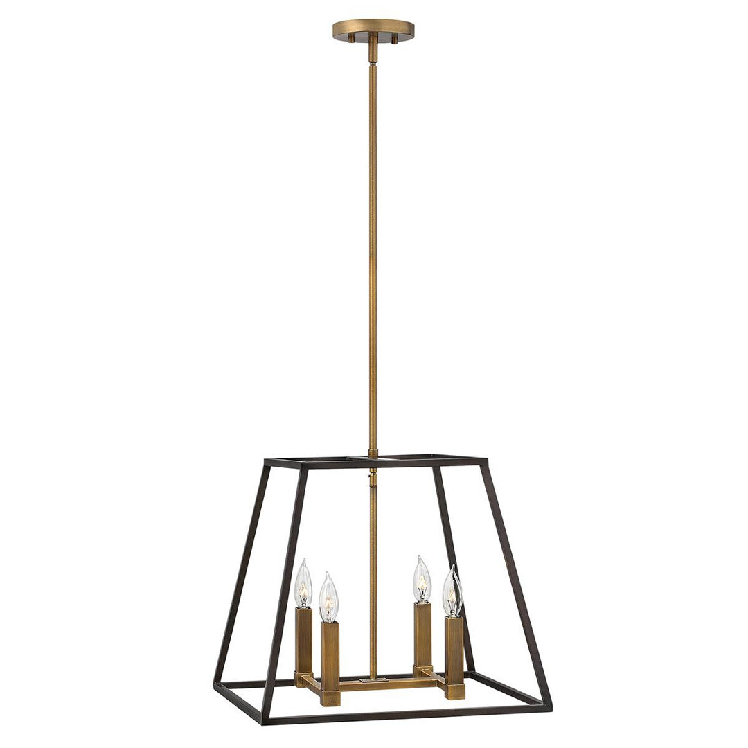 Poulan 4 - Light Bronze Geometric Pendant