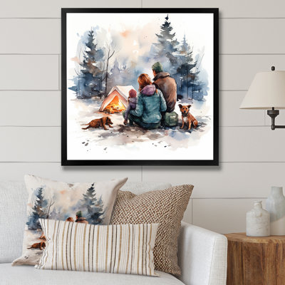 «Canadian Family Camping In Winter I» - fruits, art mural