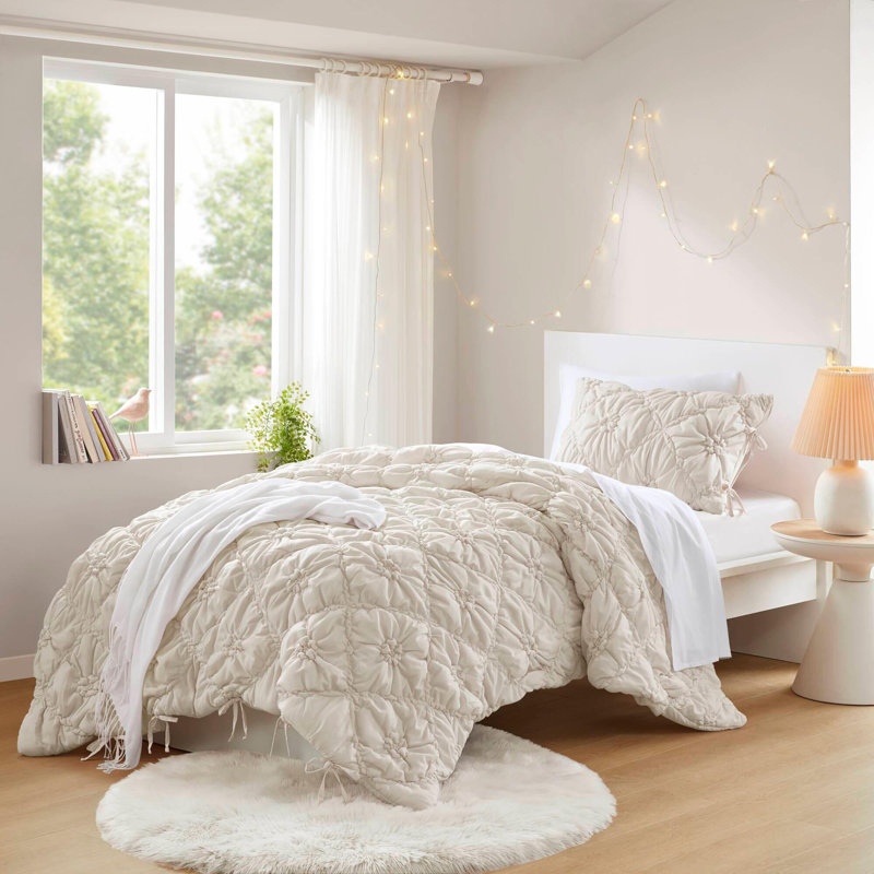 2PCS Twin Comforter Set, Twin Comforter + 1 Standard Sham