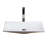 Modern Vitreous China Rectangular Vessel Bathroom Sink