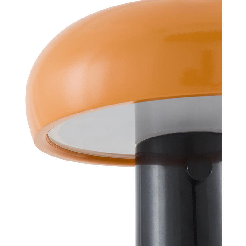 Lampe de table en marbre Knotts , Noir, Orange