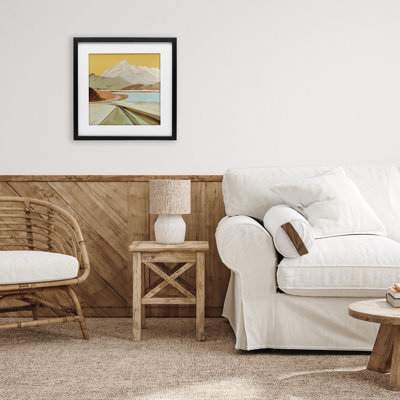 Retorno Mountain Sunrise, reproduction encadrée sous verre, design par Patricia Pinto