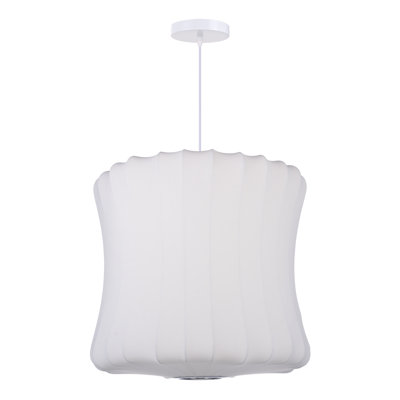 1 - Light Hourglass Fabric Pendant Light