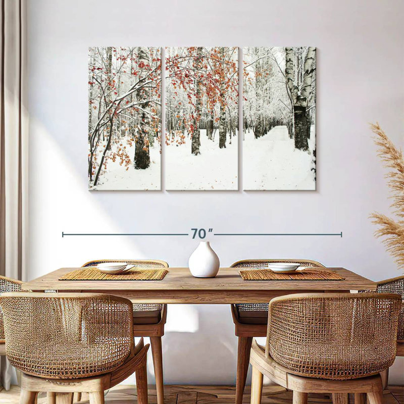 Alvord Frosty Birch Forest, H 36 po x l 57 po