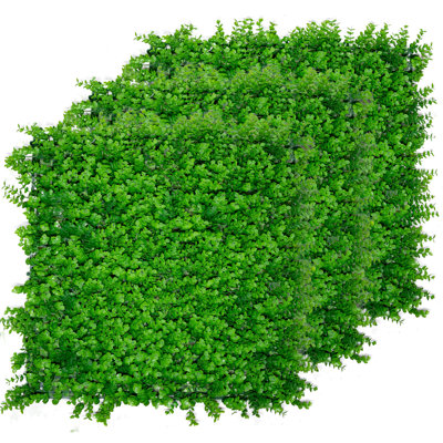 Boxwood Panels, Grass Wall 20"X20"(20Pcs), Plant Wall, Grass Backdrop Wall, Privacy Screen, Sun Protected Green Wall Decor For Outdoor, Indoor, Garden, Backyard And Décor