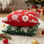 Abstract Red + Green Backrest Cushion