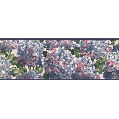 Bordure de papier peint floral L 15 pi x l 7 po Hakon