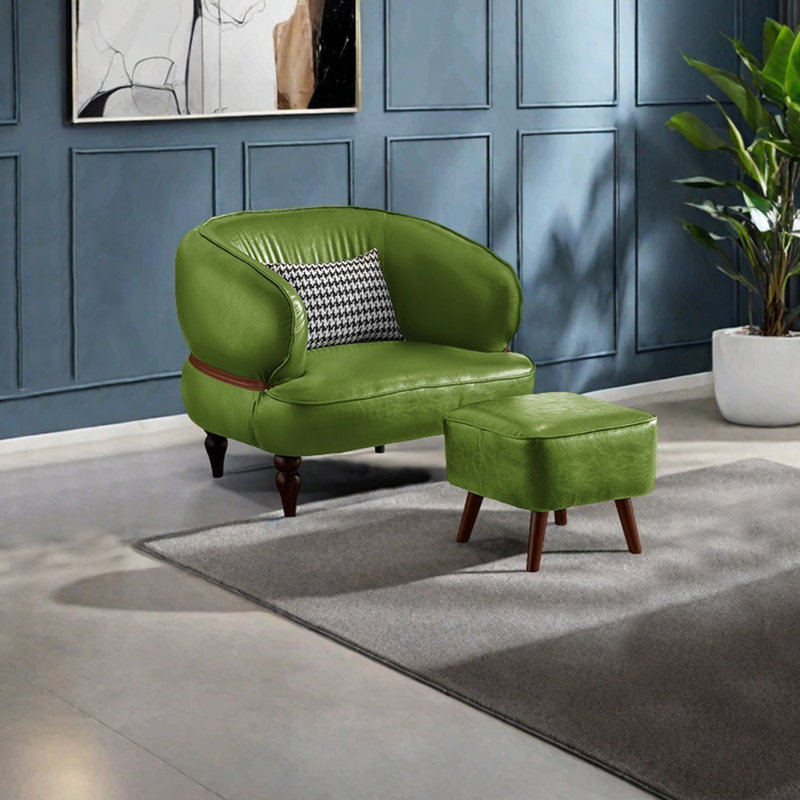 Gavalas, Olive Drab Faux Leather