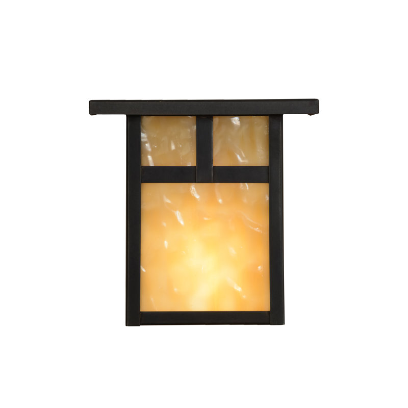 Hyde Park "T" Mission 1 - Light Outdoor Wall Lantern, 6.5" H x 6.5" W x 4.5" D