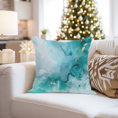 Abstract Geode III Modern Throw Pillow Cover