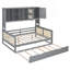 Lit de jour double avec lit gigogne simple, armoire et tablette tout-en-un-803722804