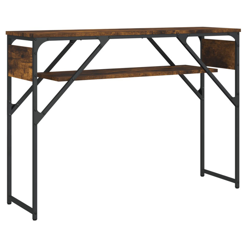 Fishel Console Table, 75 H x 105 W x 30 D cm, Smoked Oak
