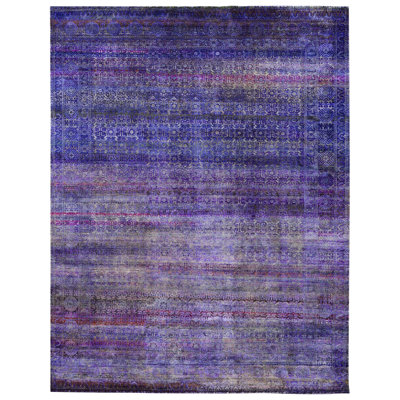 Purple Alchemy Traditional Silk Rug - 9'2"" x 12'3""