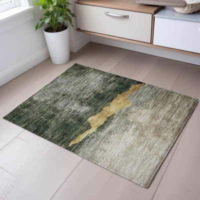 Premium Machine Washable Ducote AMF1069 Modern Rug