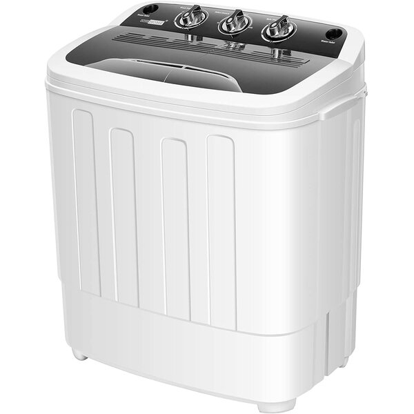 COSTWAY Portable Mini Washing Machine with Spin Capacity 5.5lbs