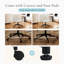 Fauteuil de bureau à accoudoirs croisés de 26 po Aguilera-2124729320-2096535494