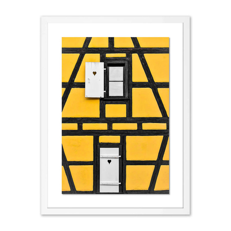 Two Hearts Print by Shawn Thomas, 24" H x 18" W x 1.5" D, White