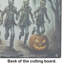 Zombies Spooky Halloween Glass Cutting Board Large