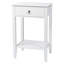 Two-Layer Bedside Cabinet Table With Drawer