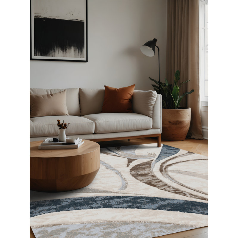 Tapis gris lavable à la machine, Carré 3 pi