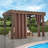 Solid Grommet Top Waterproof Black Out Pergola Outdoor Curtain Set of 2-115730200-115730199
