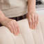 Fauteuil en velours kaki - ergonomique, base pour fauteuil de travail confortable en velours, base-1229537247