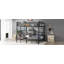 Grand lit superposé simple avec espace de rangement sur le lit supérieur, lit inférieur avec cintres et tablettes, peu encombrant, noir