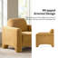 Gabriel Modern 91CM Wide Curved Chenille Armchair-353845862