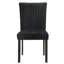 Chaise de salle à manger rembourrée Dermott Parson noire (ensemble de 2)-252934416